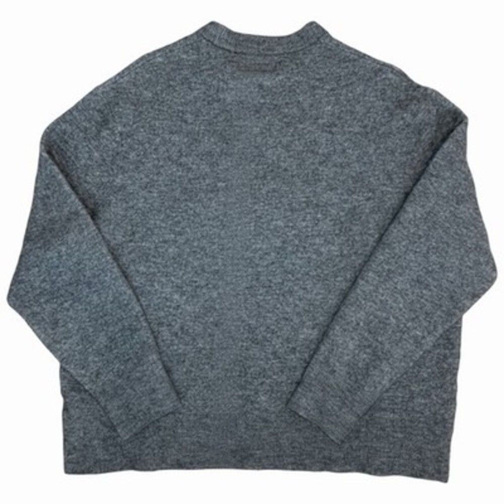 AllSaints Former Oversized Crew Sweater Gray Wool Blend Women’s Large AS300722R - Picture 2 of 7